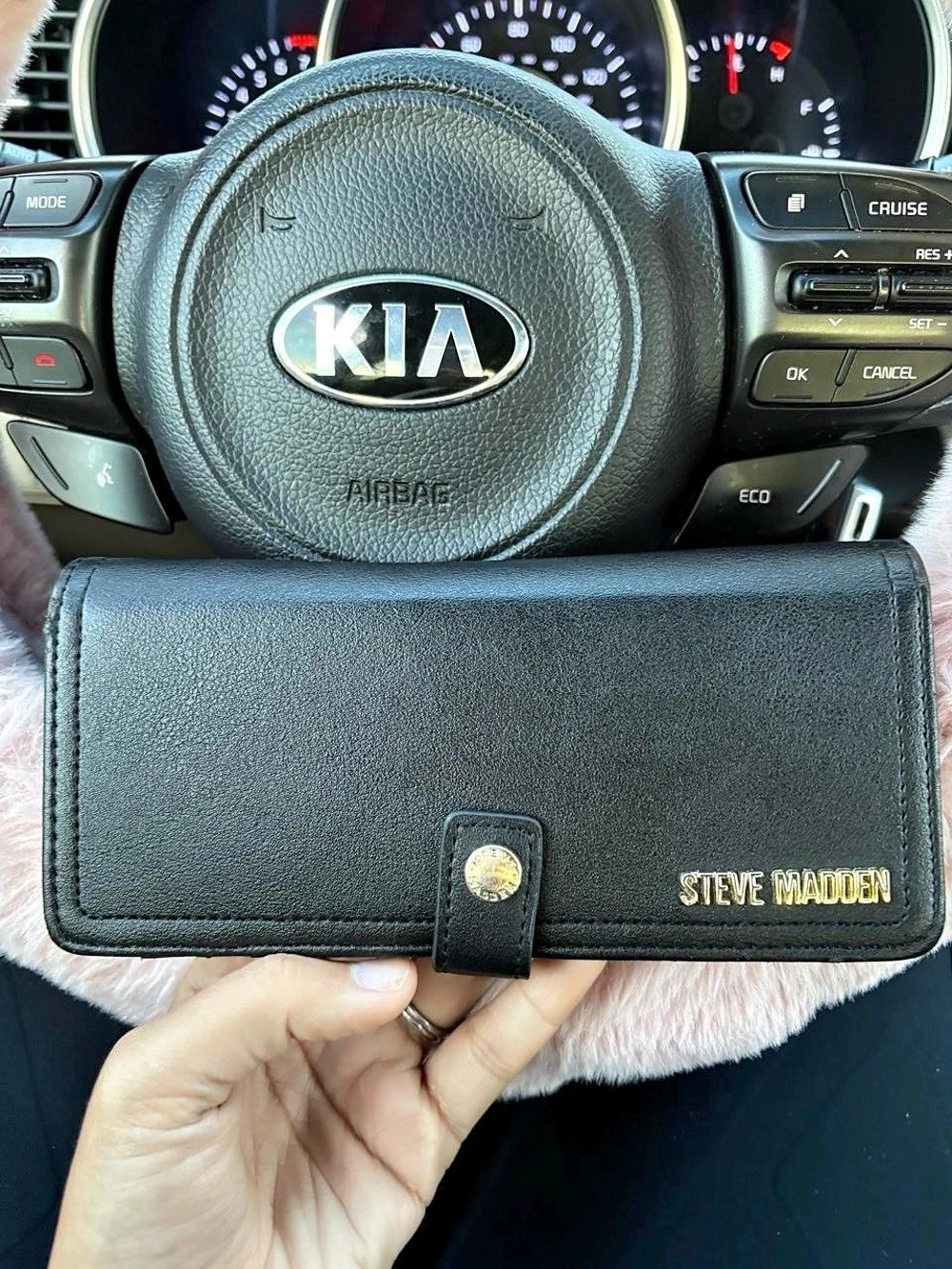 Steve Madden Black Wallet